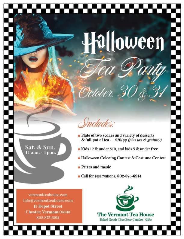 Halloween Tea Party Poster