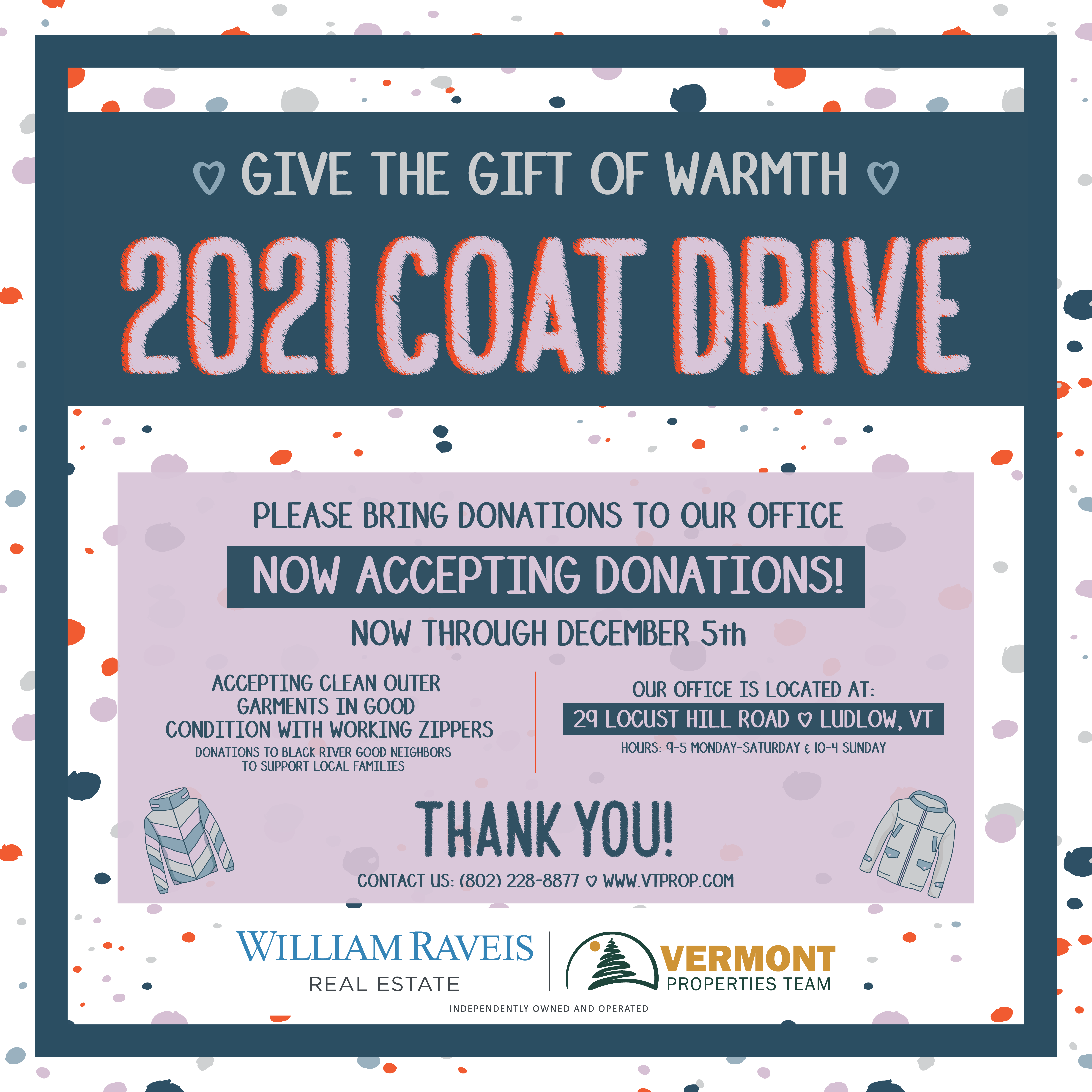 2021 Coat Drive Poster