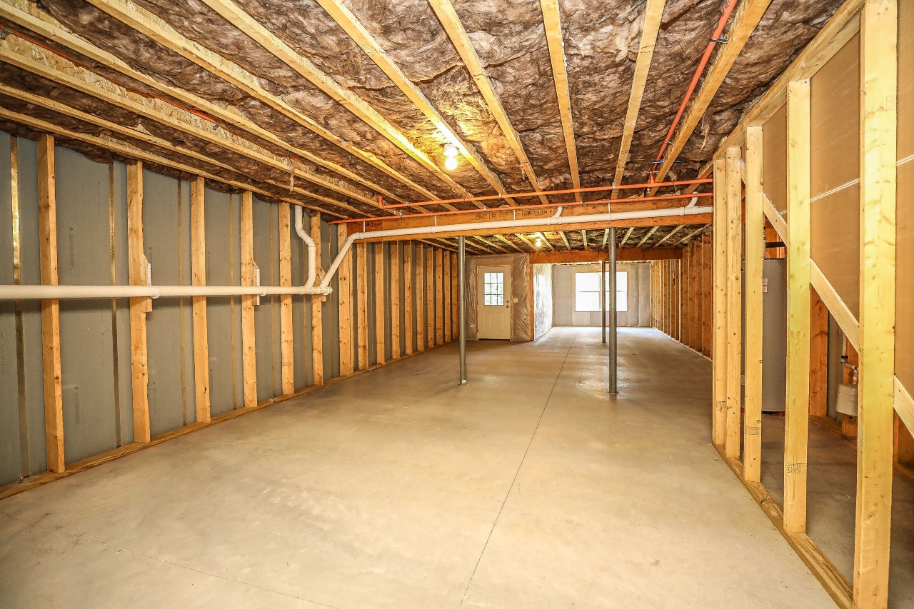 Interior of garage