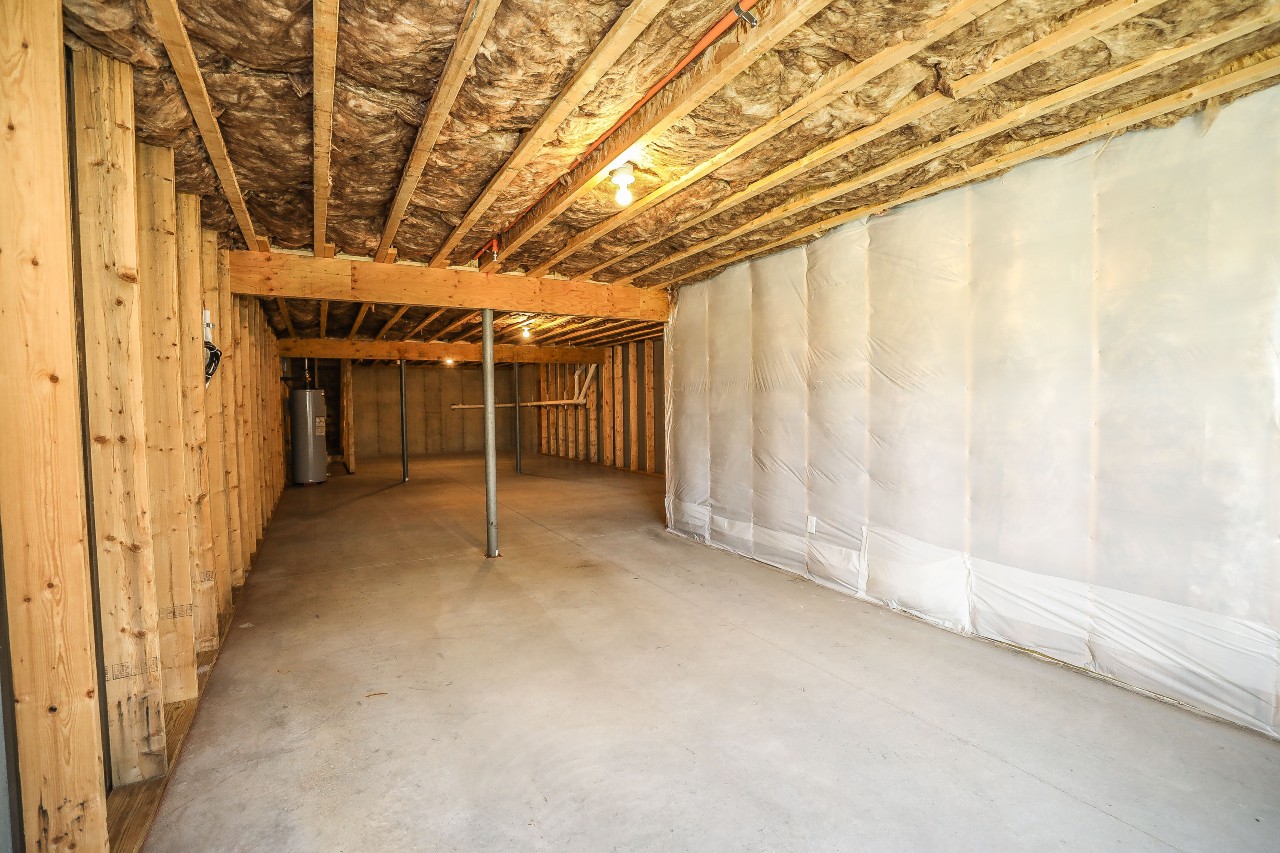 Interior of garage