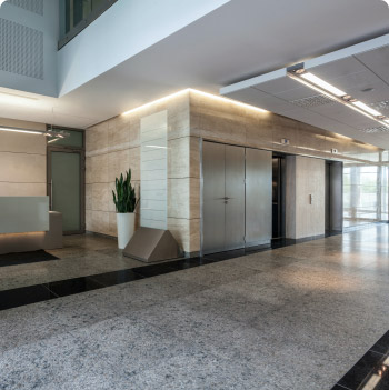 Hospitality building interior