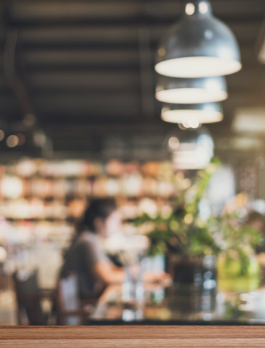 Person in coffee shop