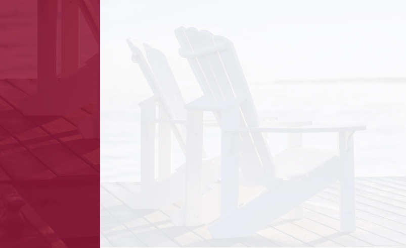 Waterfront view with two chairs