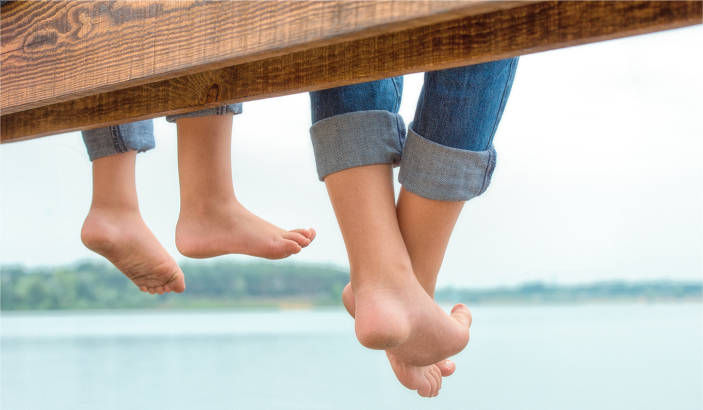 Water view and feet