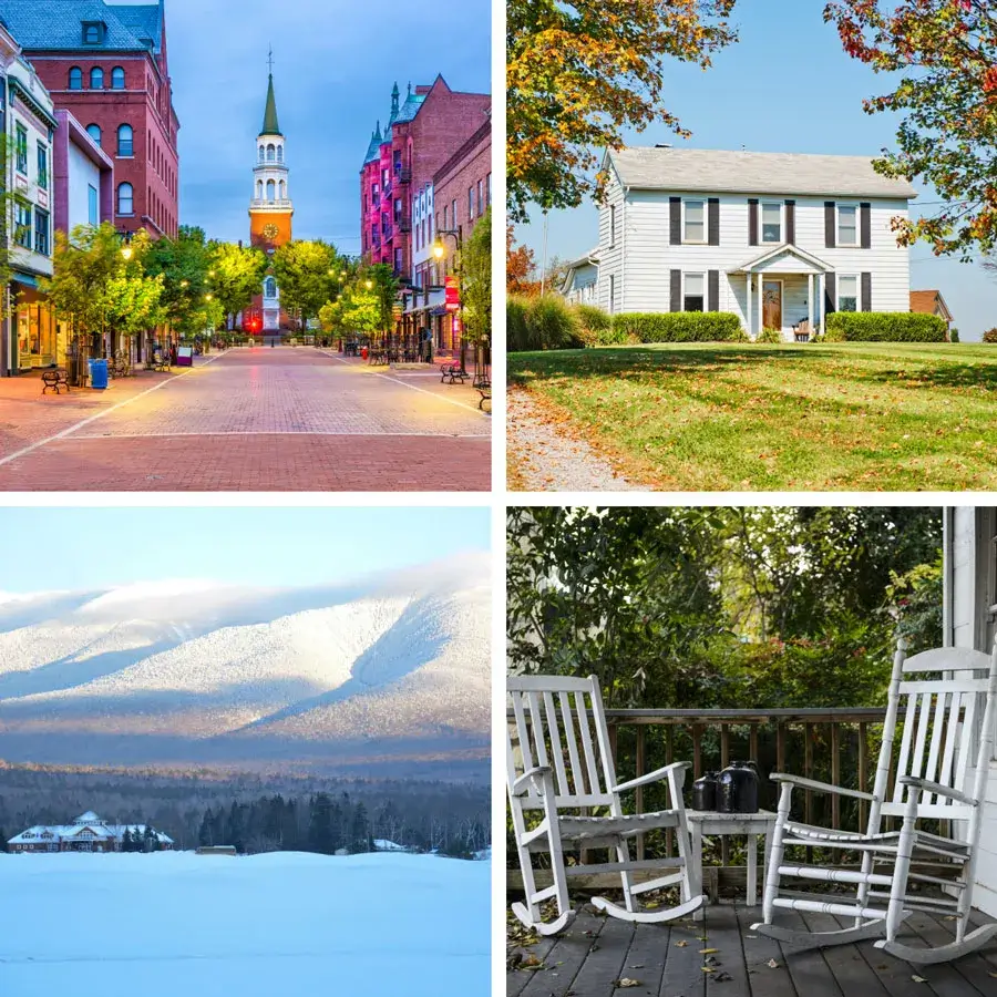 collage of real estate imagery