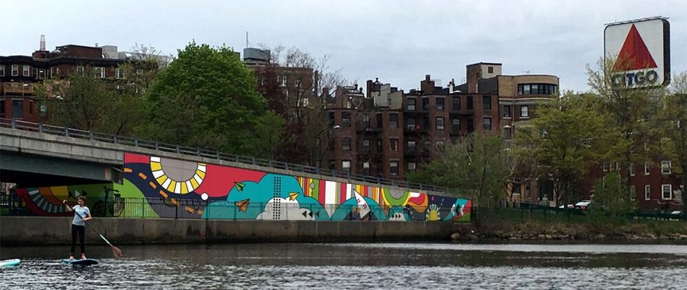 Silvia Lopez Chavez Boston esplanade mural