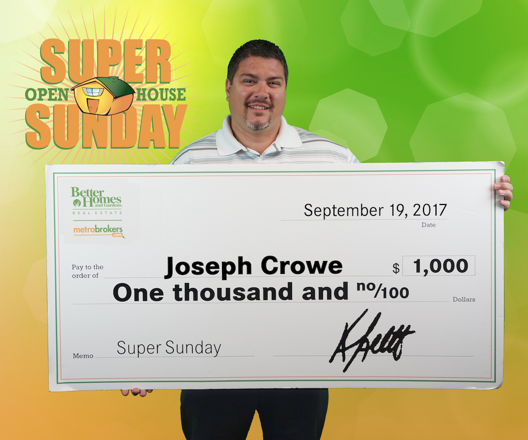 August Super Sunday Winner: Joseph Crowe!
