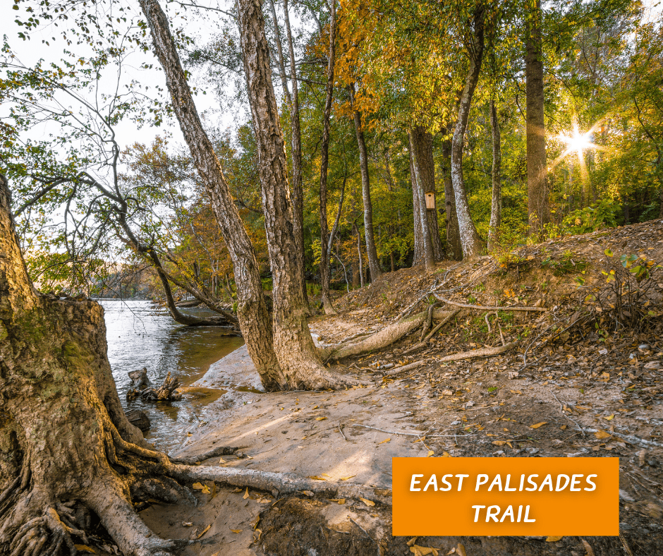 Views of the Chattahoochee river from the East Palisades Trail