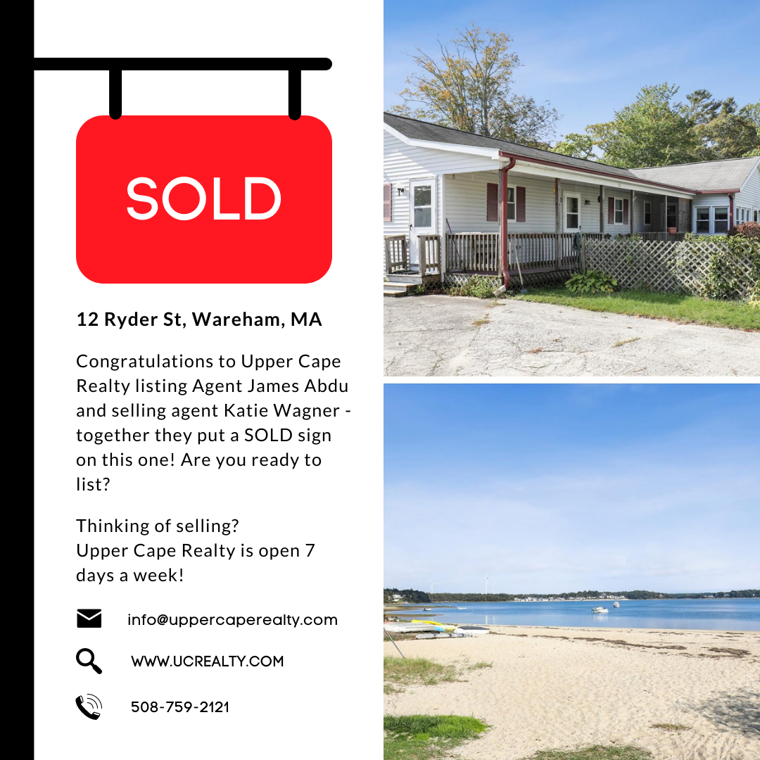 12 Ryder St Wareham SOLD by Upper Cape Realty