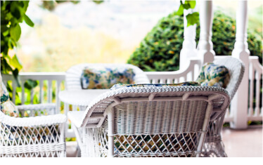 Exterior view with red overlay