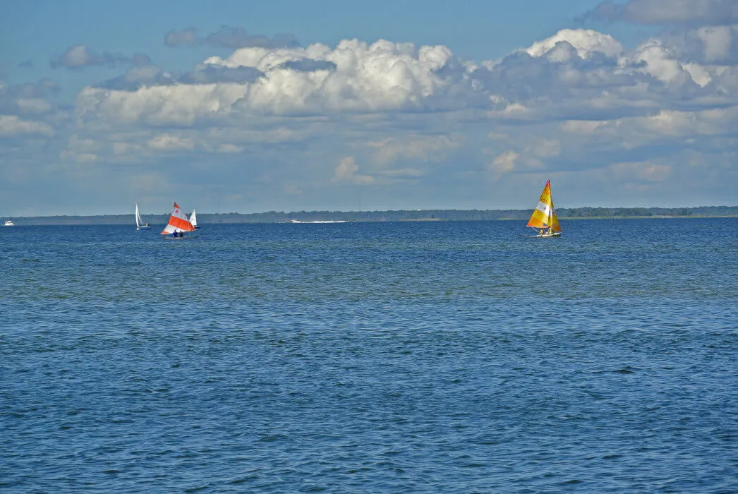 Sailboats within the bays of Long Beach Island
