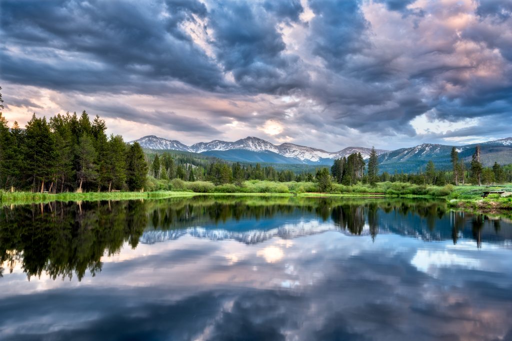 A stormy evening at Winter Park Colorado.