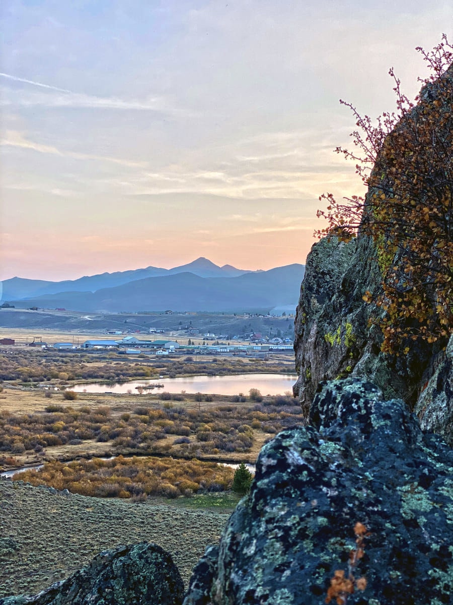 lake near the mountains