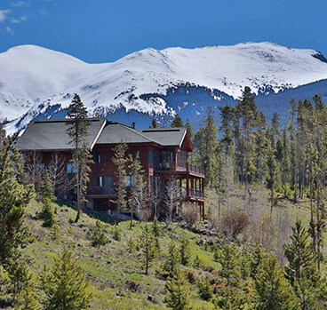 house near the mountains