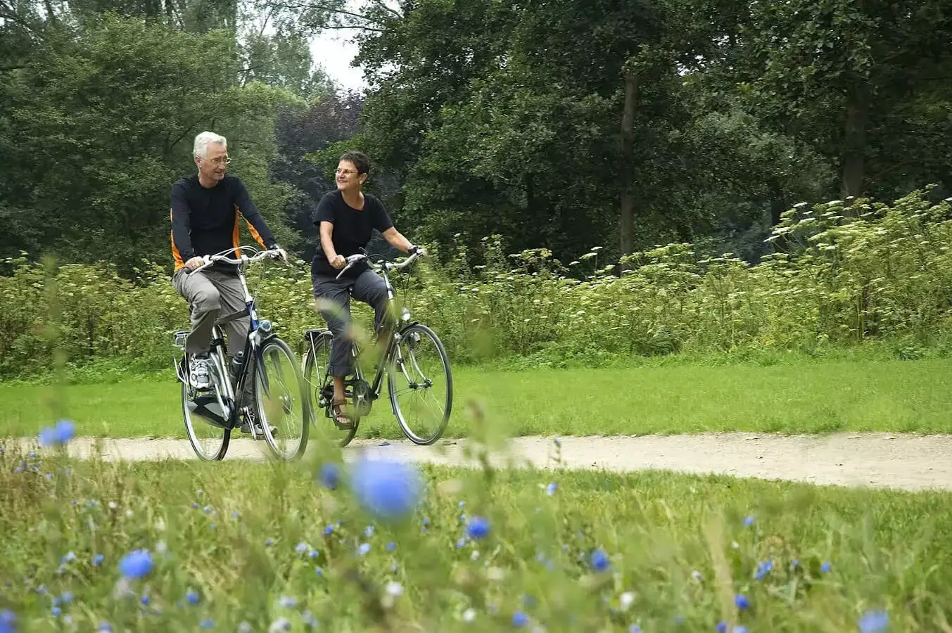 Old Family on bycicle