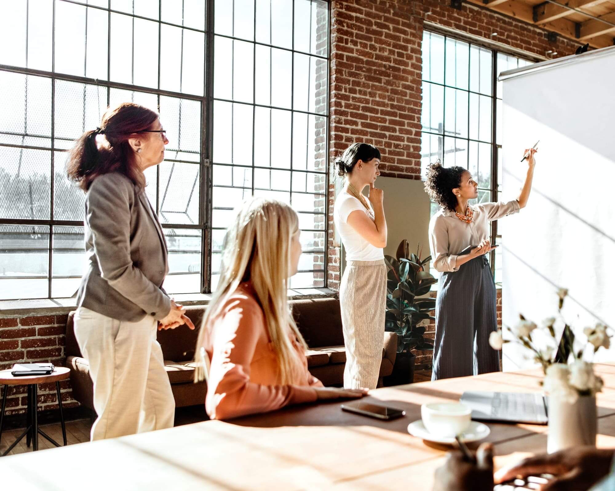 Business team working together
