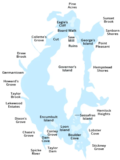 Big Island Lake map