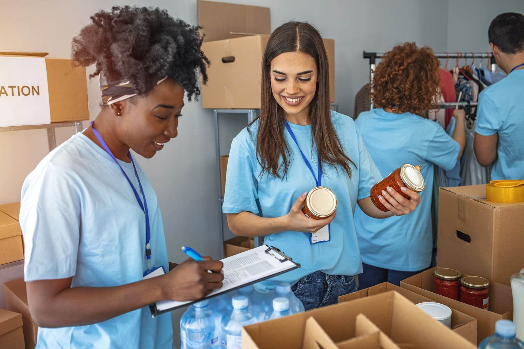 Women are volunteering