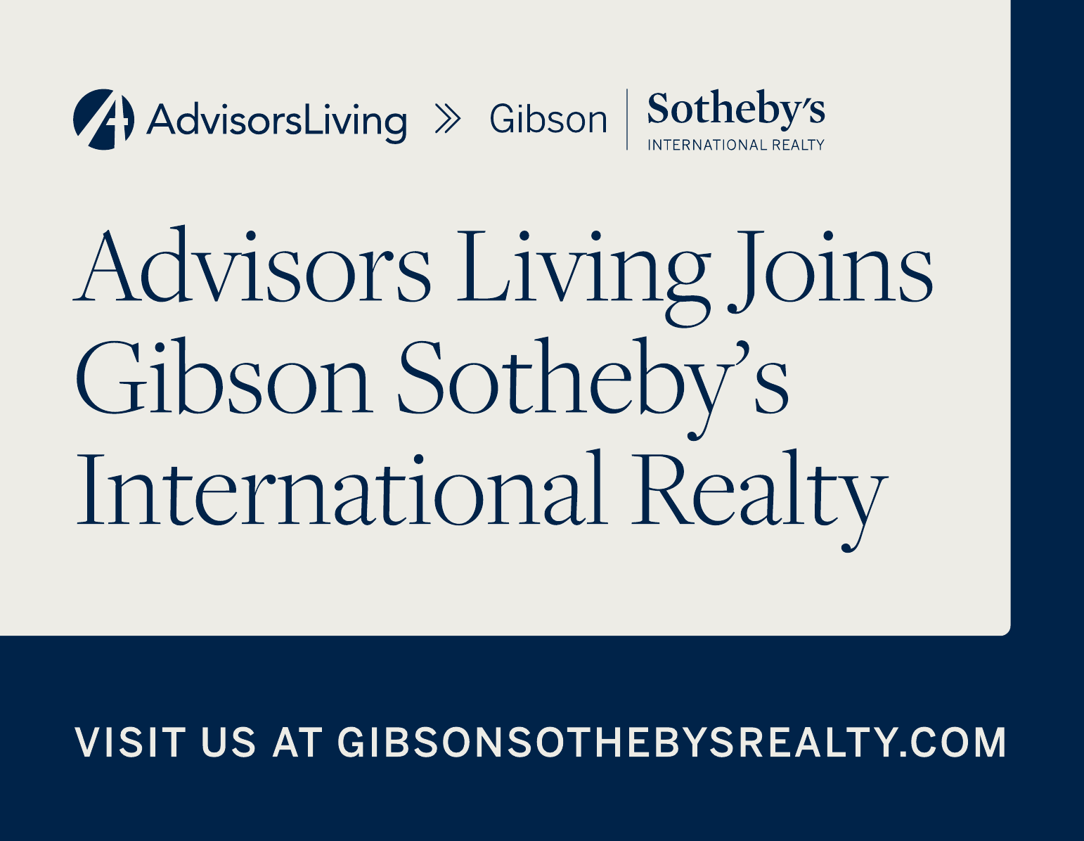 Advisors Living joins Gibson Sotheby’s International Realty