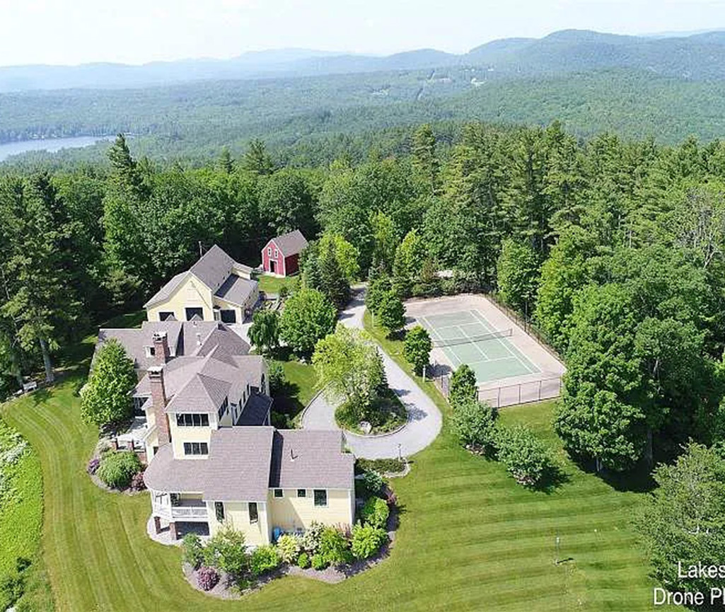 Drone photo of mansion