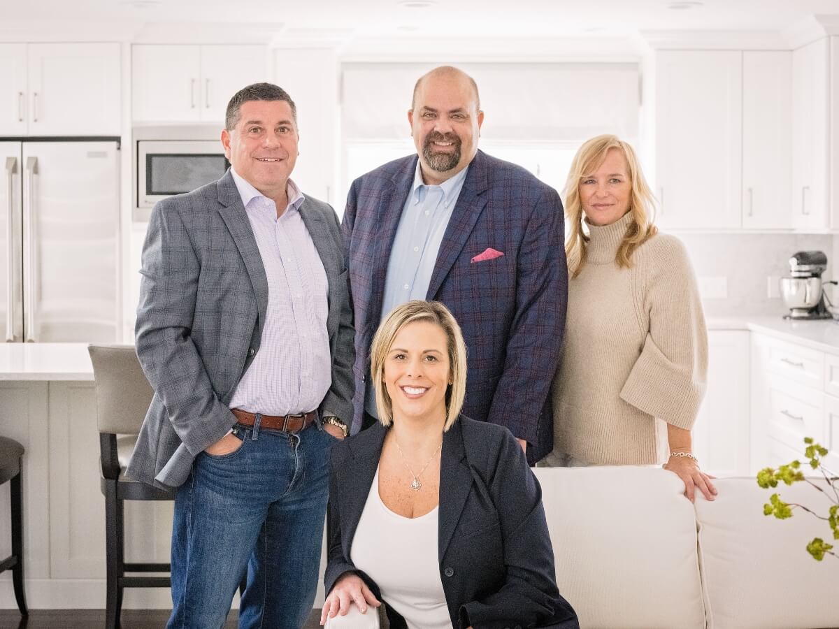 Happy owners of a new house