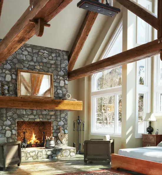 Luxury residential home living area