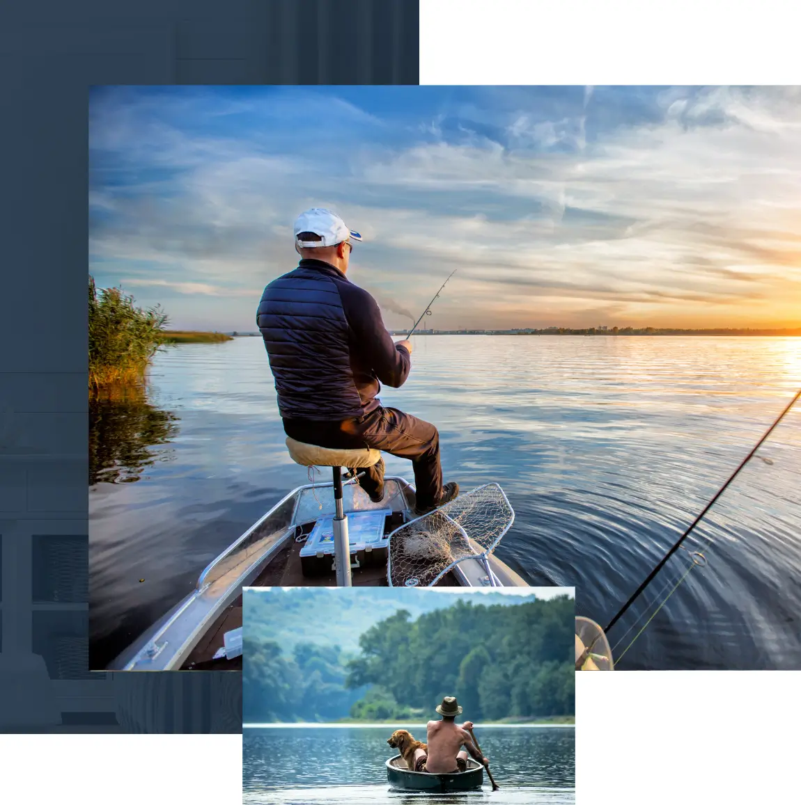 Man is fishing