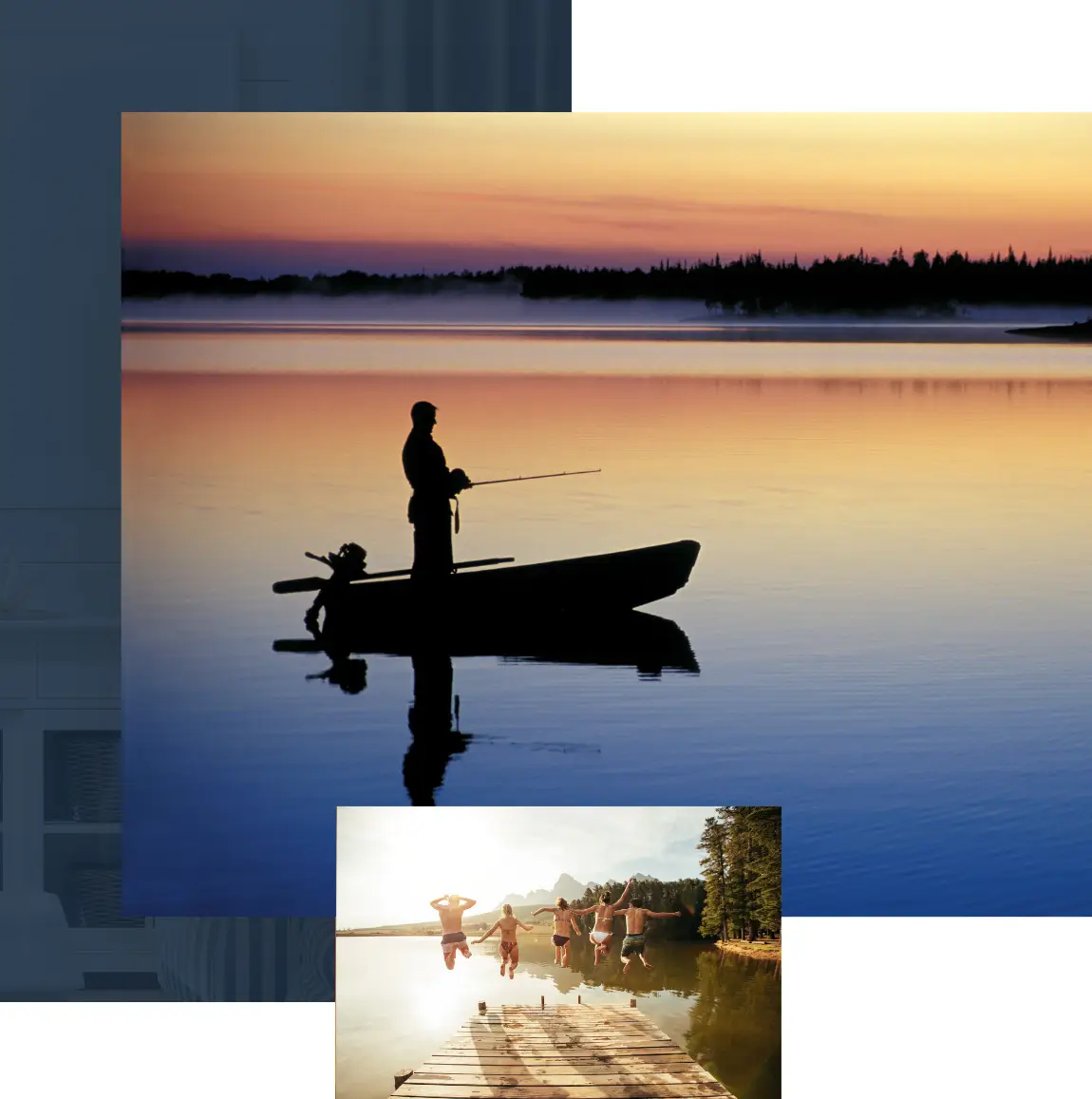Man is fishing