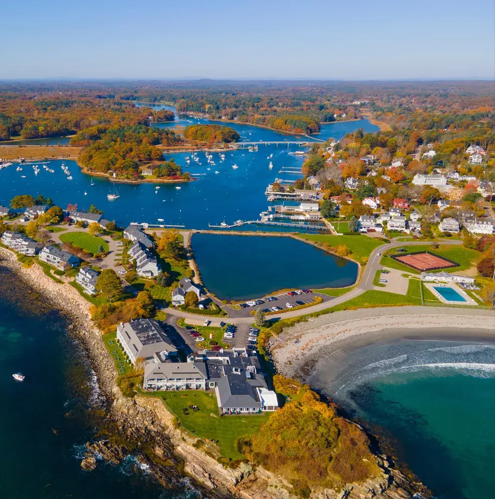 coast from the drone view
