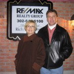 Kathy and Bill at the RE/MAX office in Lewes