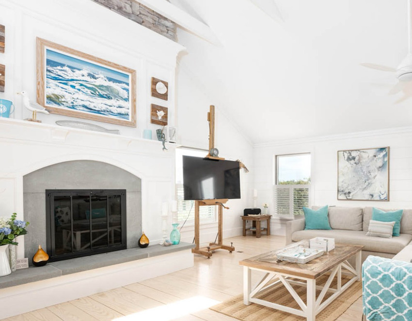 Living area of luxury residential home