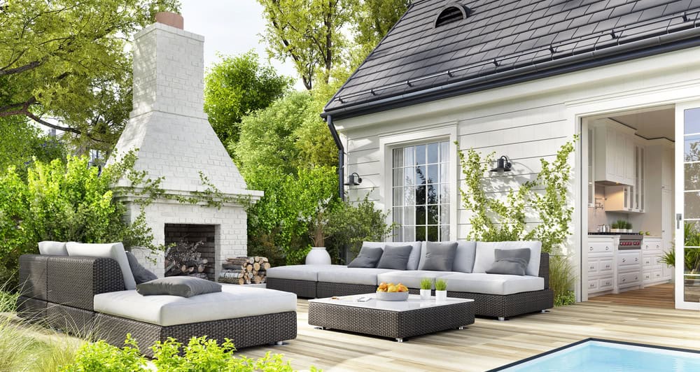 Home with Outdoor Space and Fireplace