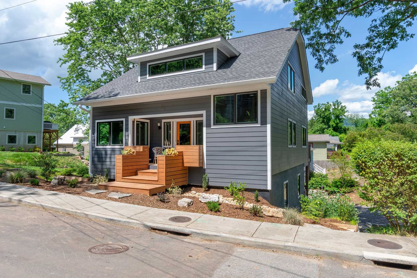Blue-gray house