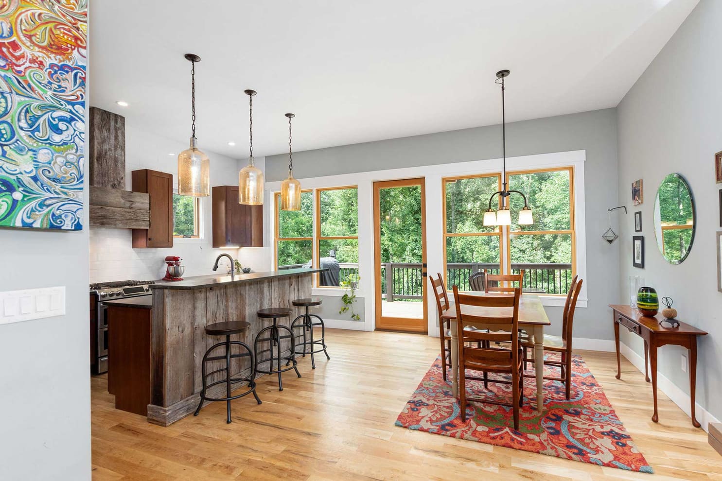 Kitchen and dining room