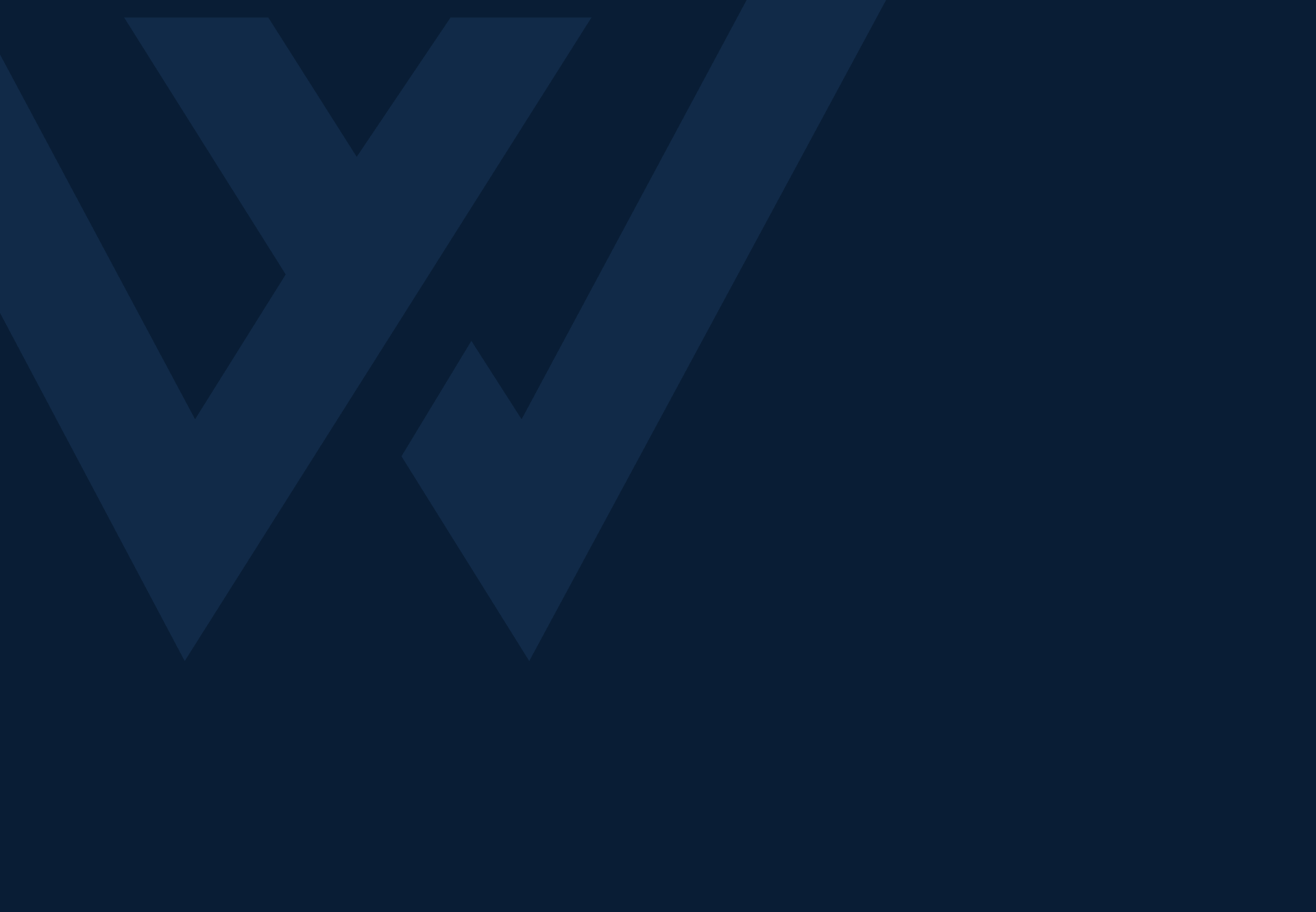 dark blue background with letter W