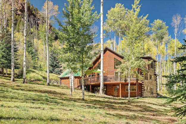 The log home and 35-acre property at 450 Coal Creek Road, Redstone, CO.