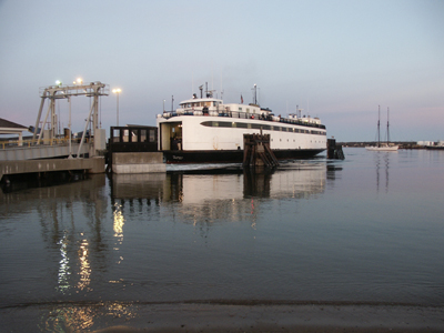 Ferry docking in Vineyard Haven Martha's Vineyard