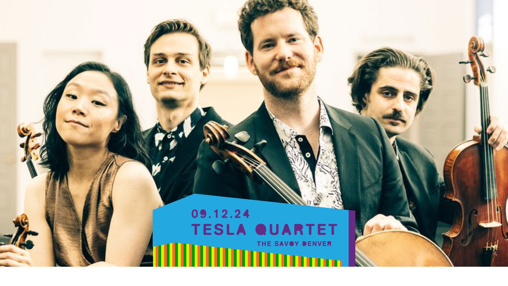 MAS Presents: Tesla Quartet Logo