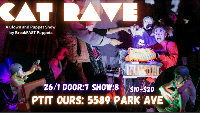 CAT RAVE: A Clown Show Logo