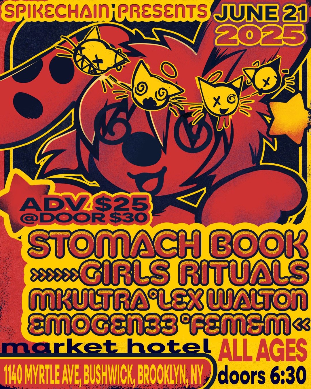 Get STOMACH BOOK Tickets • MARKET HOTEL // 1140 Myrtle Ave