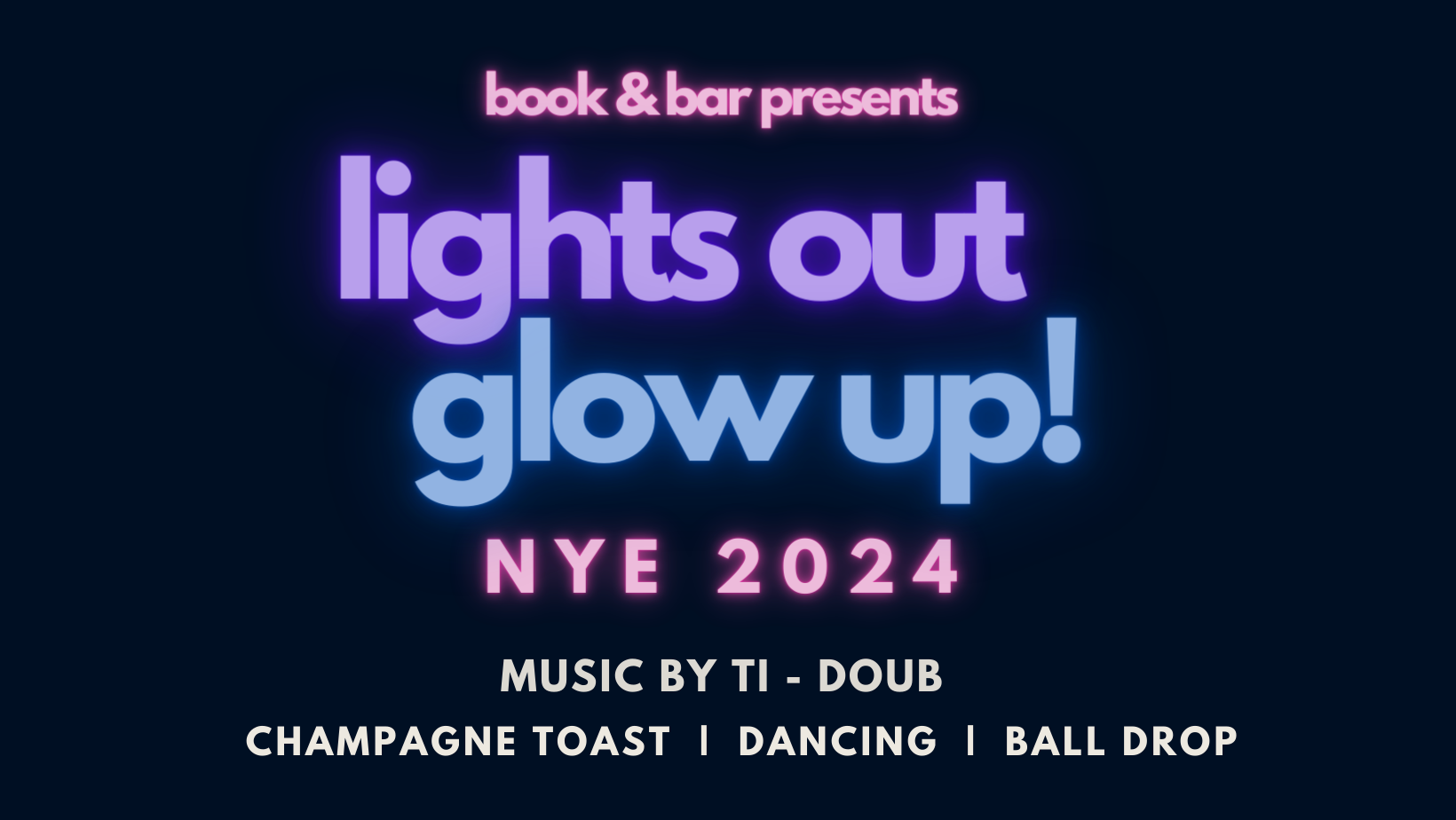 NYE BASH: Lights Out, Glow Up! Logo