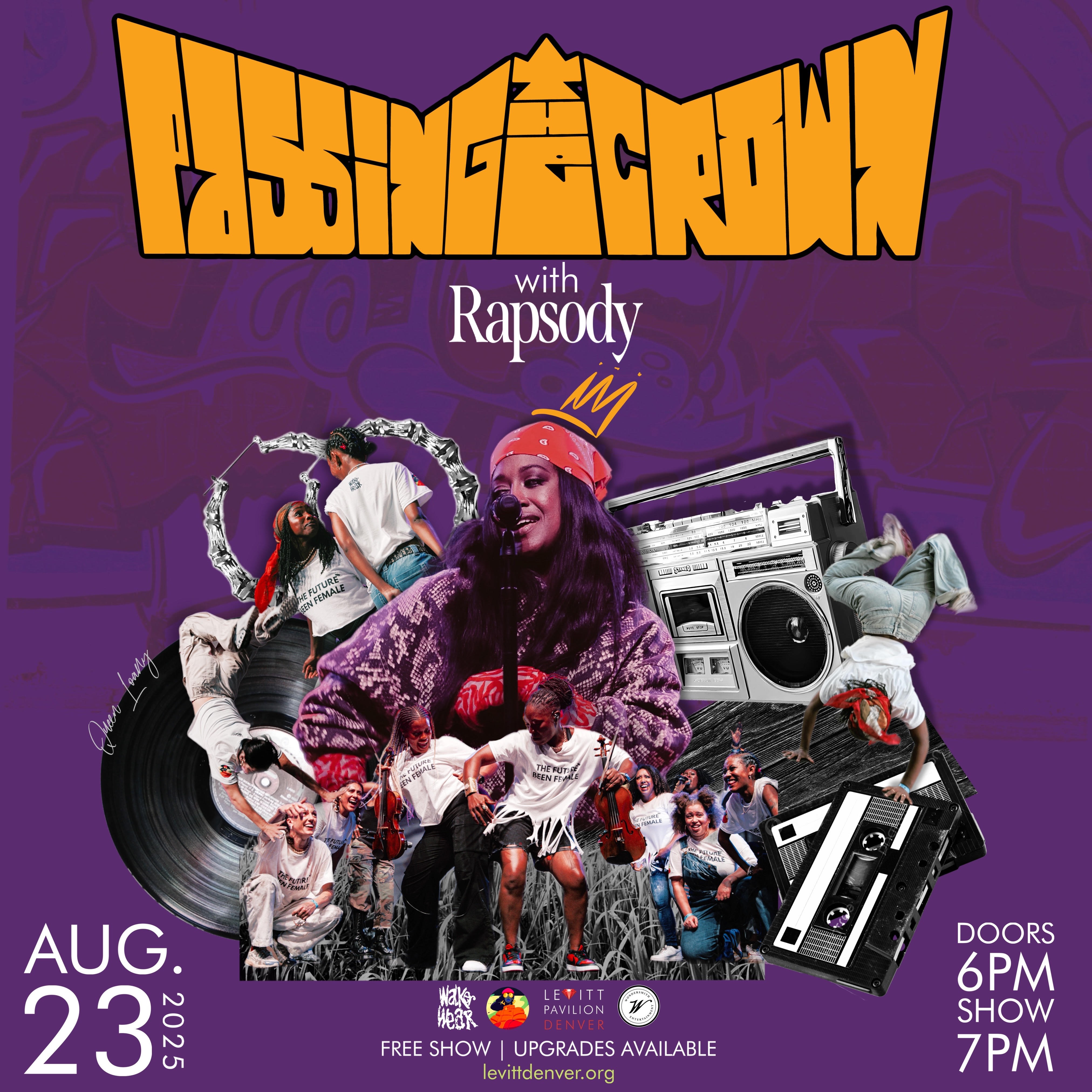 Passing the Crown with Rapsody Logo