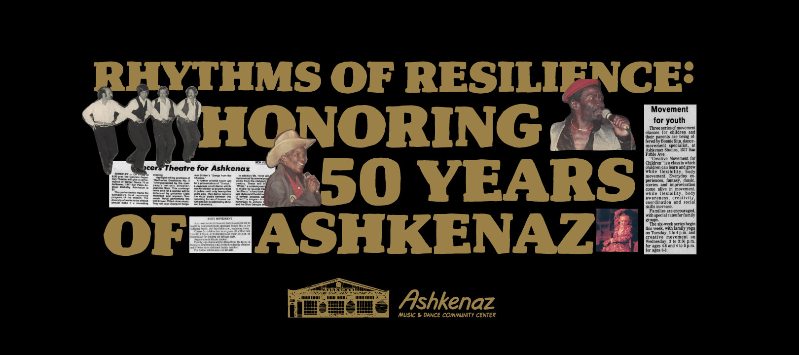 Rhythms of Resilience: Honoring 50 Years of Ashkenaz Logo