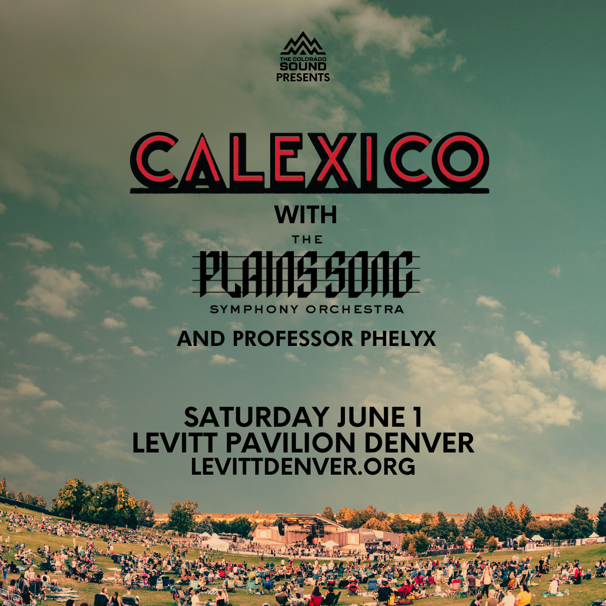 Calexico with The PlainsSong Symphony Orchestra and Professor Phelyx Logo