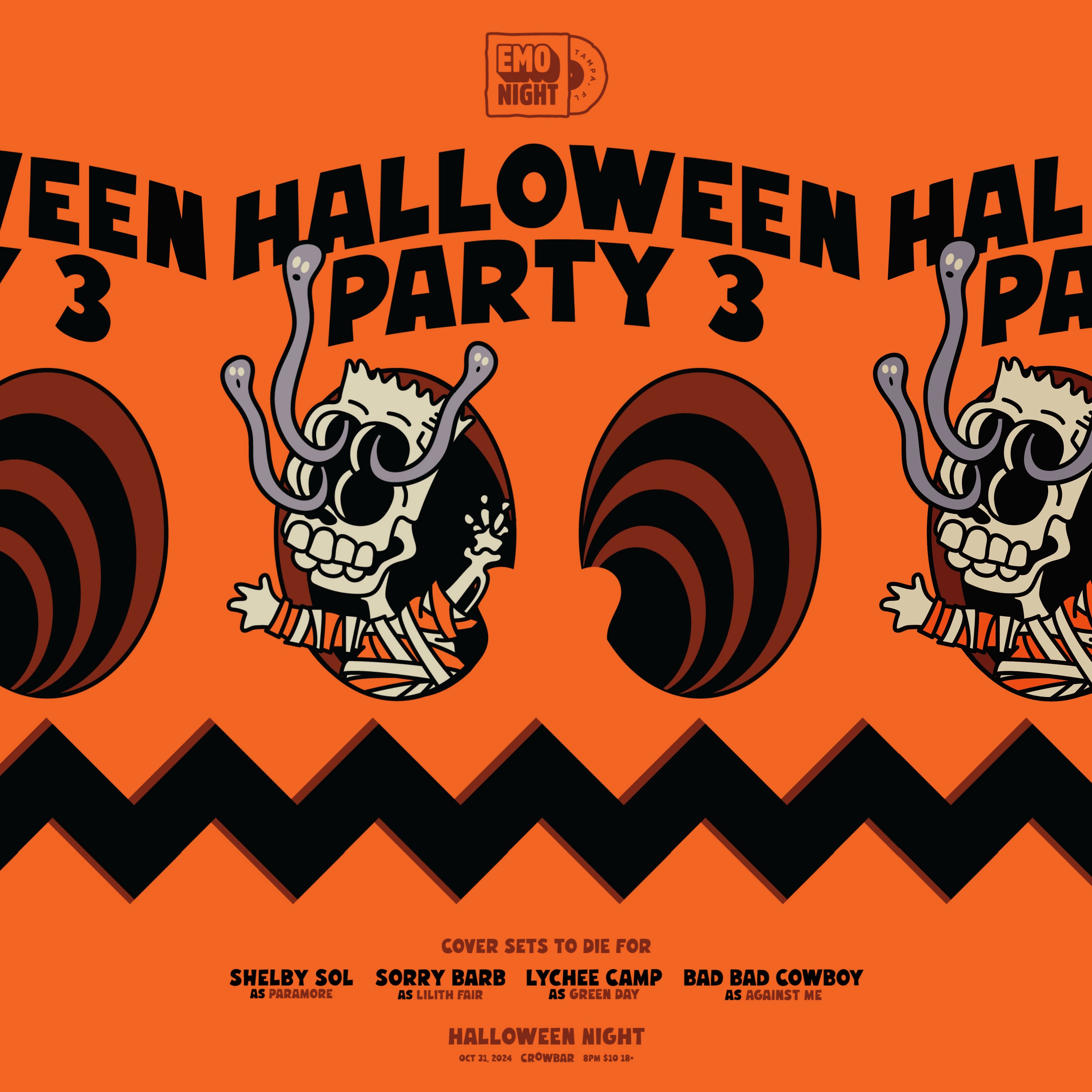 Emo Night Tampa presents Halloween Party 3 Logo