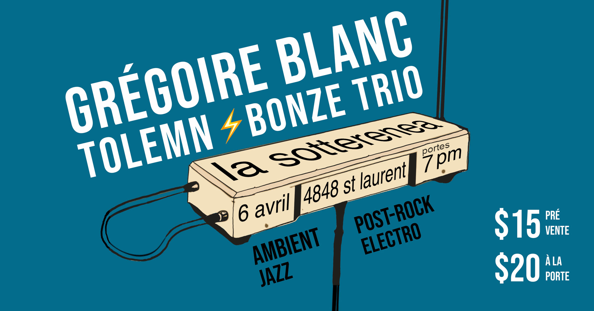 Grégoire Blanc x Tolemn, Bonze Trio Logo