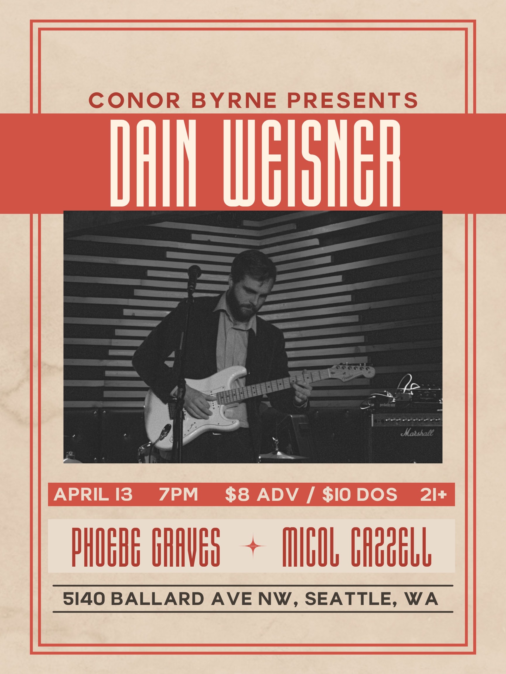 Dain Weisner with Micol Cazzell & Phoebe Graves Logo