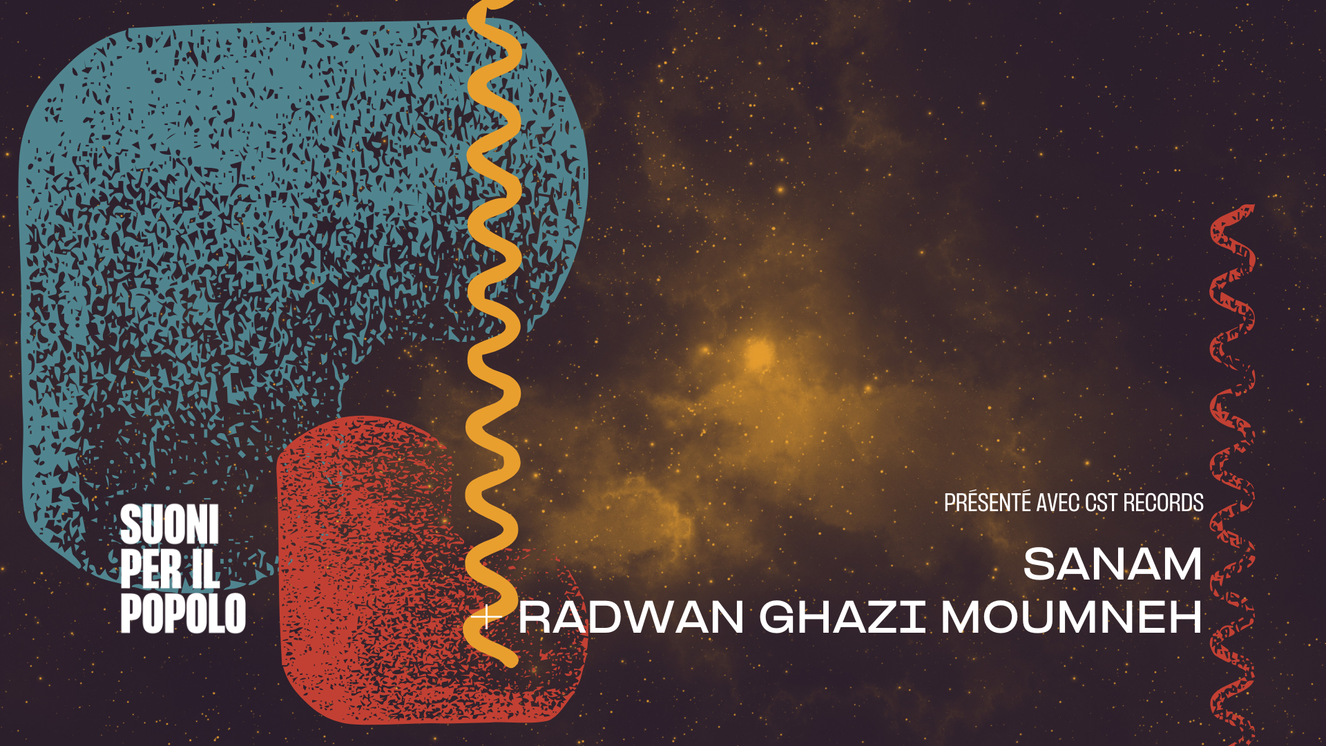 Sanam + Radwan Ghazi Moumneh avec CST records Logo