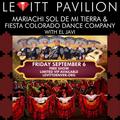 Mariachi Sol de Mi Tierra, The Fiesta Colorado Dance Company & Baile Caliente with El Javi Logo