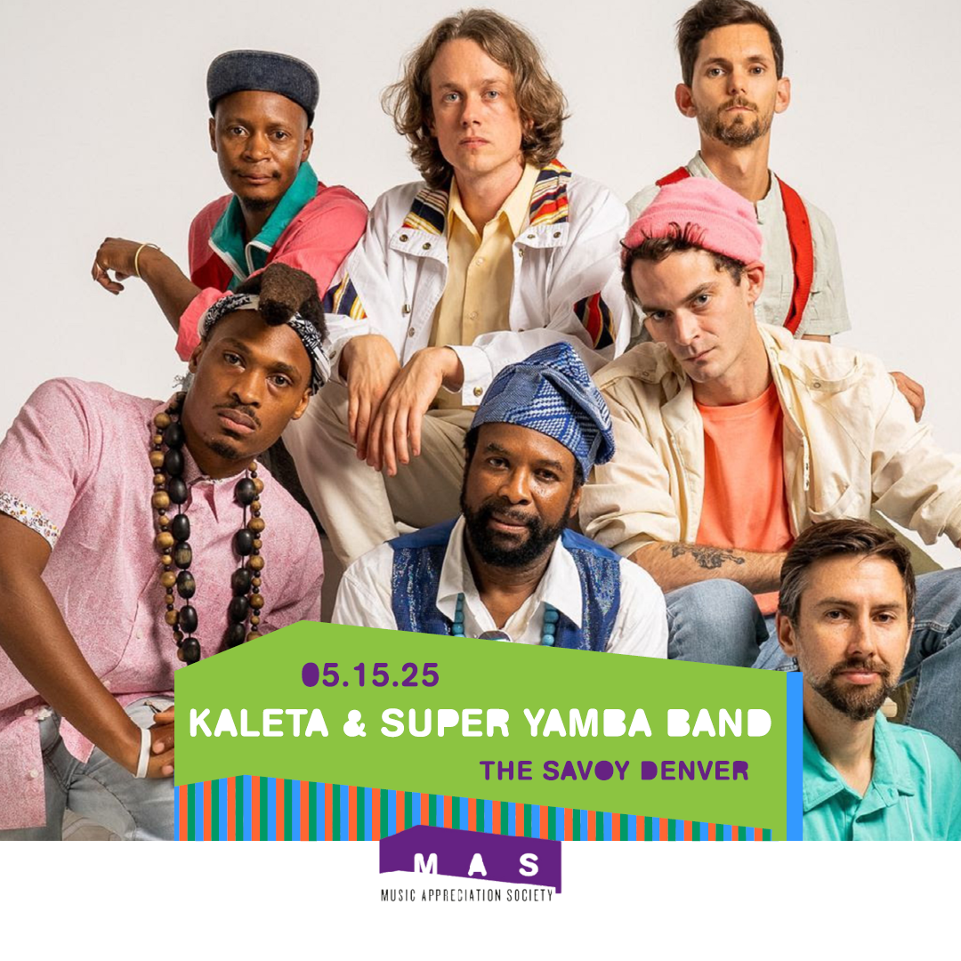 MAS Presents: Kaleta & Super Yamba Band Logo